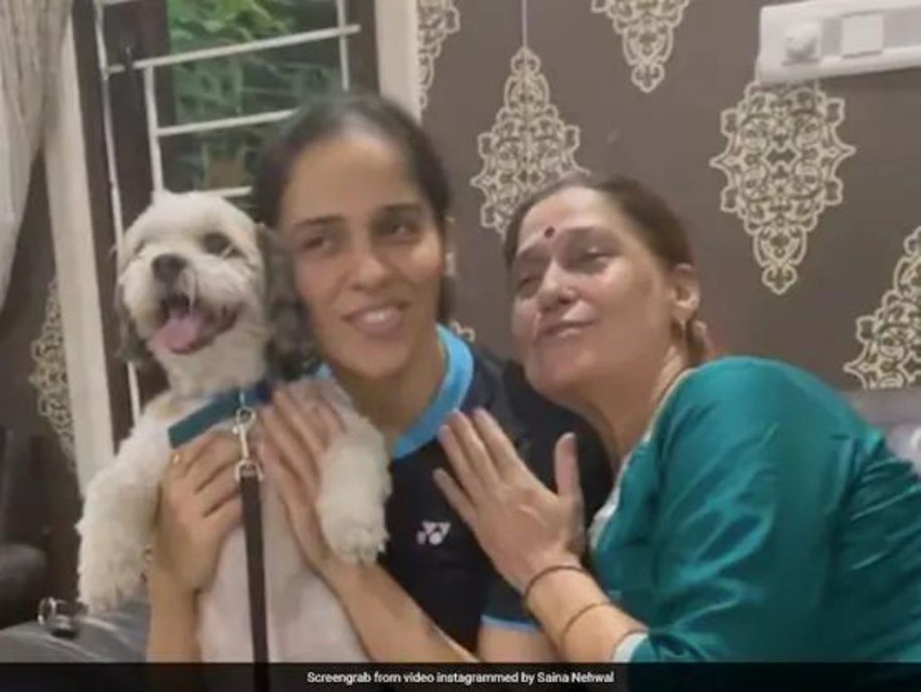 "Puppy Love": Saina Nehwal Shares Adorable Video With Her Mother And Dog