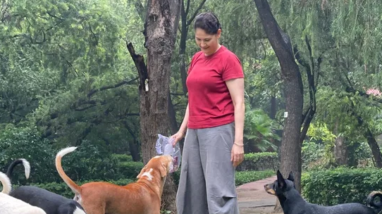 Dog Lady of Lodhi Garden