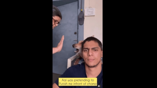 Watch How A Dog Reacts When Mom Fakes Punishing Her Son