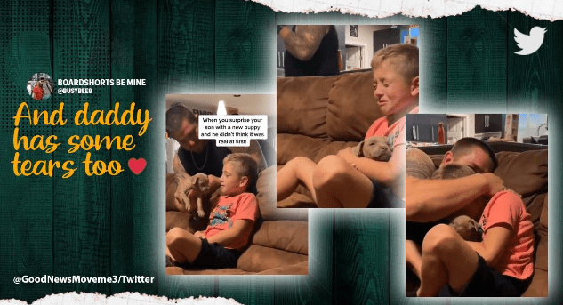 Watch How Father Surprises His Son with A Cute Dog